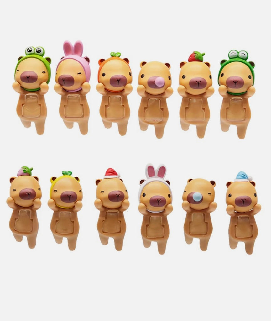 Capybara decorative phone figure