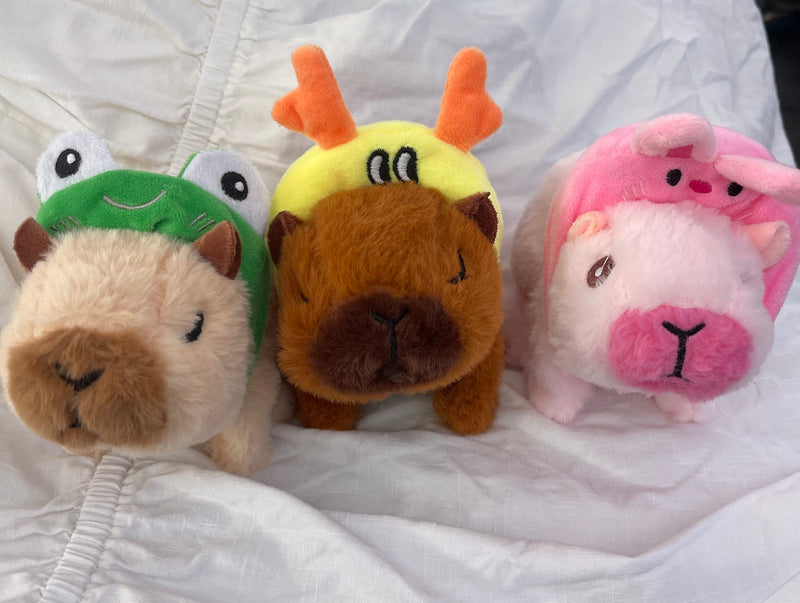 Capybara plush kids walking toy
